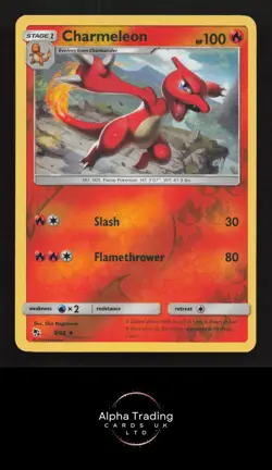 Charmeleon 8/68 Uncommon Hidden Fates Pokemon Reverse Holo Lightly Played - Image 1