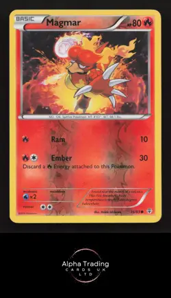 Magmar 16/83 Common Generations Pokemon Reverse Holo Lightly Played - Image 1