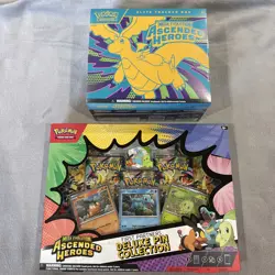 (Sealed) Pokemon TCG Mega Evolution Ascended Heroes ETB + Deluxe Pin Collection - Image 1