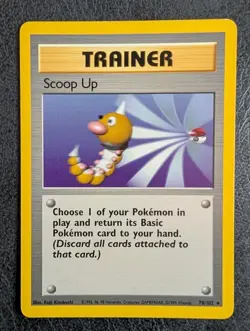 Scoop Up 78/102 Unlimited Base Set Rare (1999) Pokemon TCG MP Vintage Wotc - Image 1