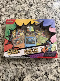 Pokemon TCG Ascended Heroes First Partners Deluxe Pin Collection Box BRAND NEW - Image 1