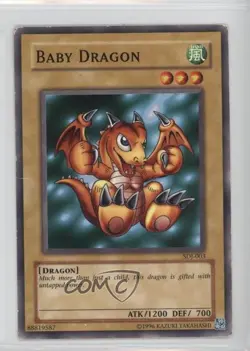Baby Dragon Unlimited YuGiOh Starter Deck Joey #SDJ-003 2003 READ - Image 1