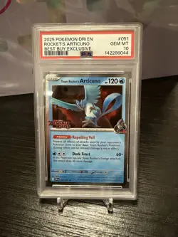 Team Rocket's Articuno 051/182 Holo PSA 10 Best Buy Exclusive - Image 1