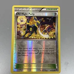 All-Night Party 96/122 Pokemon XY Breakpoint Reverse Holo Near Mint Umbreon - Image 4