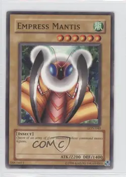 Empress Mantis Unlimited YuGiOh Labyrinth of Nightmare #LON-040 2003 READ - Image 1