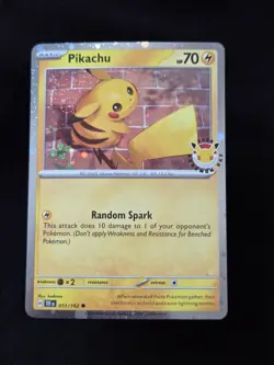 2026 Pokemon Day Pikachu 30th Anniversary Promo 51/162 **Tail Swirl** - Image 2