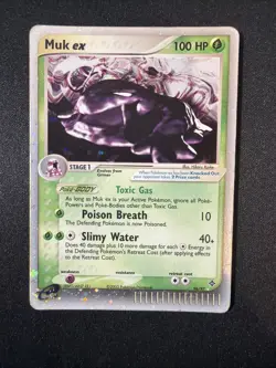 Pokemon TCG Muk EX 96/97 Holo Dragon 2003 Edition - Played - Image 1