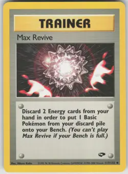 Pokemon TCG Max Revive Uncommon Gym Challenge 117/132 - Image 1