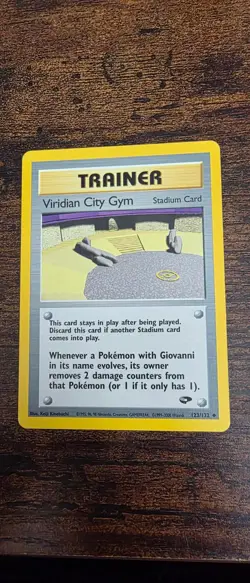 Viridian City Gym 123/132 Uncommon Gym Challenge Pokemon Lightly Played - Image 1