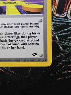 Pokemon TCG - Saffron City Gym 123/133 - Uncommon Gym Heroes - 2000 Vintage - Image 5