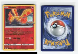 MOLTRES 012/078 POKEMON GO REVERSE HOLO POKEMON TCG NM - Image 3