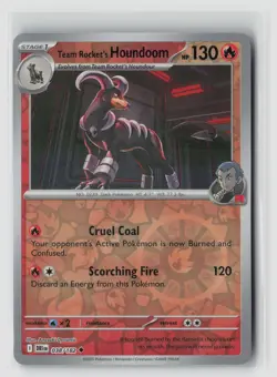Team Rocket's Houndoom #038/182 Sv10 Destined Rivals Reverse Holo Pokemon TCG NM - Image 1