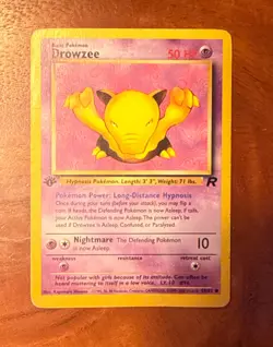 Pokemon TCG - Drowzee 54/82 - Team Rocket - 1st Edition - Image 1
