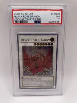 Black Rose Dragon CSOC-EN039 Ultimate Rare Yugioh PSA 7 - Image 1