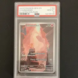 The Pokemon Company Pokemon TCG Charmander IR Holo 168/165 SV 151 EN PSA 10 - Image 1
