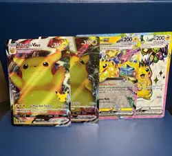 2024 Pokemon Pikachu Surging Sparks Ultra Rare, Base, VMax Celebrations Lot - Image 1