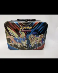 Pokemon Empty Collector Chest Lunchbox Tin Zacian Zamazenta - Image 1
