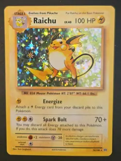 2016 POKEMON XY EVOLUTIONS RAICHU HOLO 36/108 & Non Holo - Image 2