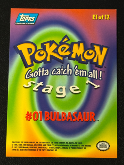 Bulbasaur 01 Pokemon Topps E1 of 12 - Image 2