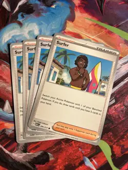 4x Surfer - 200/217 - ME: Ascended Heroes (ASC) Pokemon Playset x4 - Image 1