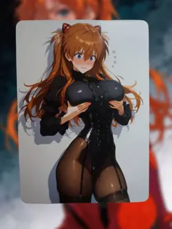 Asuka Langley Soryu Neon Genesis Evangelion Anime Waifu Sexy Doujin Hentai Card - Image 1