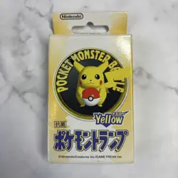 Pokemon Card Playing Cards Yellow, Perfect Condition, 1998 Nintendo - Image 1