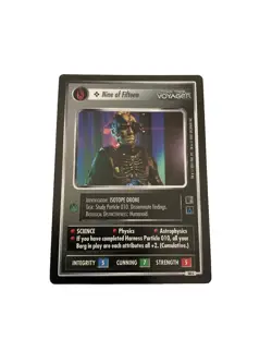 Star Trek CCG Personnel Borg Nine Of Fifteen Black Boarder Voyager Card - Image 1