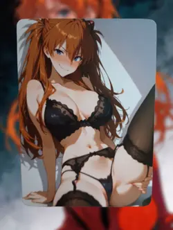 Asuka Langley Soryu Neon Genesis Evangelion Anime Waifu Sexy Doujin Hentai Card - Image 1