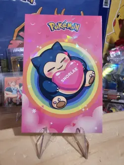 Pokemon Electric Pika Card Database - Snorlax My Valentine Heart Photo Gallery - Image 1
