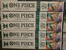ONE PIECE CARD GAME - ZORO AND SANJI - ST12 STARTER DECK ENGLISH. LOT OF 5 - Image 4