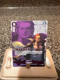 One Piece Winner Card Shanks Foil P-104 P - Image 1