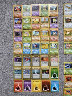 Pokemon Card Bundle Base Set Base Set 2 Jungle Fossil Rocket X65 Cards No Dupes - Image 2