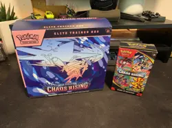 Pokemon TCG Chaos Rising ETB and Booster Bundle W/ Sealed Promo Card Bulk Only - Image 1