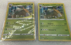 Lot Of 2 Cards Same 008/172 TORTERRA HOLO BRILLIANT STARS POKEMON CARD SLEEVES - Image 3