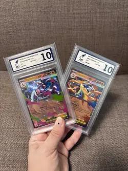 Bundle 2 Pokemon Card Slabs Bundle RKT Graded 10 Charizard Ex X And Y Promo EN - Image 1