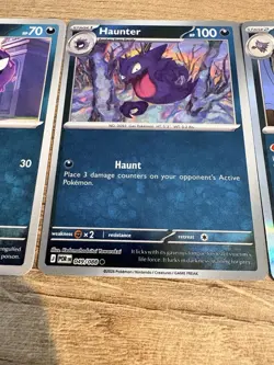 Pokemon Card X3 Bundle Set of Gastly Haunter Gengar 2026 - Image 3
