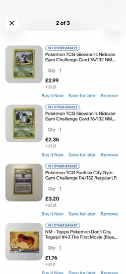 Large Pokemon TCG Card Bundle Job Lot Cards Collectible - Image 1