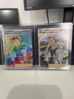 Professor's Research Holo Pokemon Go Card 084/078 Secret & 078/078 Bundle - Image 3