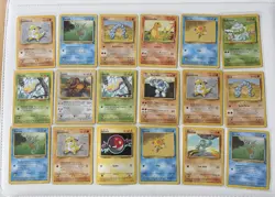 18 x Vintage 1999 WOTC Pokemon Card Bundle - Base set - Charmander, bulbasaur - Image 1
