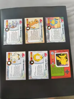 Pokemon Topps Pikachu charmander blastoise X6 Card Bundle Blue Logo - Image 2