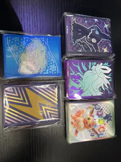 Pokemon TCG Card Sleeves Bundle 5 x Sealed Packs New - Image 1