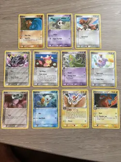 Pokemon TCG 11 Card Bundle Non-Holo Crystal Guardians Delta Species NM - Image 1