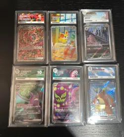 Pokemon TCG Graded Card Bundle x 11.Ace, get graded,tg free Aura slabs see pics - Image 1