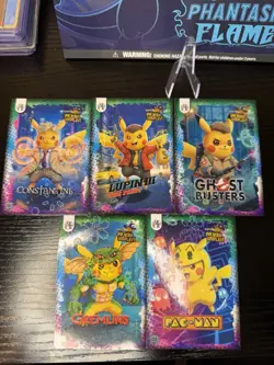 Pokemon Pikachu Cosplay Trading Card Bundle X5 - Image 1