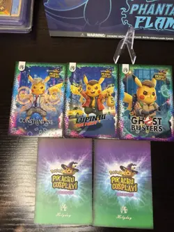 Pokemon Pikachu Cosplay Trading Card Bundle X5 - Image 2