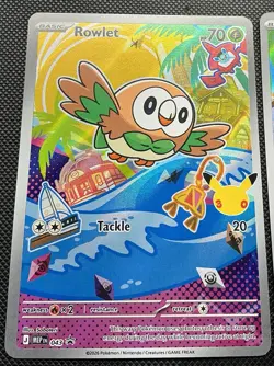 Pokemon First Partners Illustration Card Bundle Gen 7 Rowlet Litten Popplio SEE - Image 2
