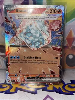 Pokemon TCG Eiscue EX Sv03: Obsidian Flames Holo Double Rare Card 042/197 - Image 1