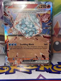 Pokemon TCG Eiscue EX Sv03: Obsidian Flames Holo Double Rare Card 042/197 - Image 3