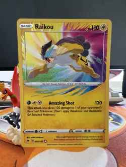 Pokemon TCG Vivid Voltage Raikou Card 050/185 Amazing Rare NM/M Condition - Image 1
