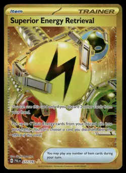 Pokemon Cards Superior Energy Retrieval 277/193 Paldea Evolved Hyper Rare NM - Image 1